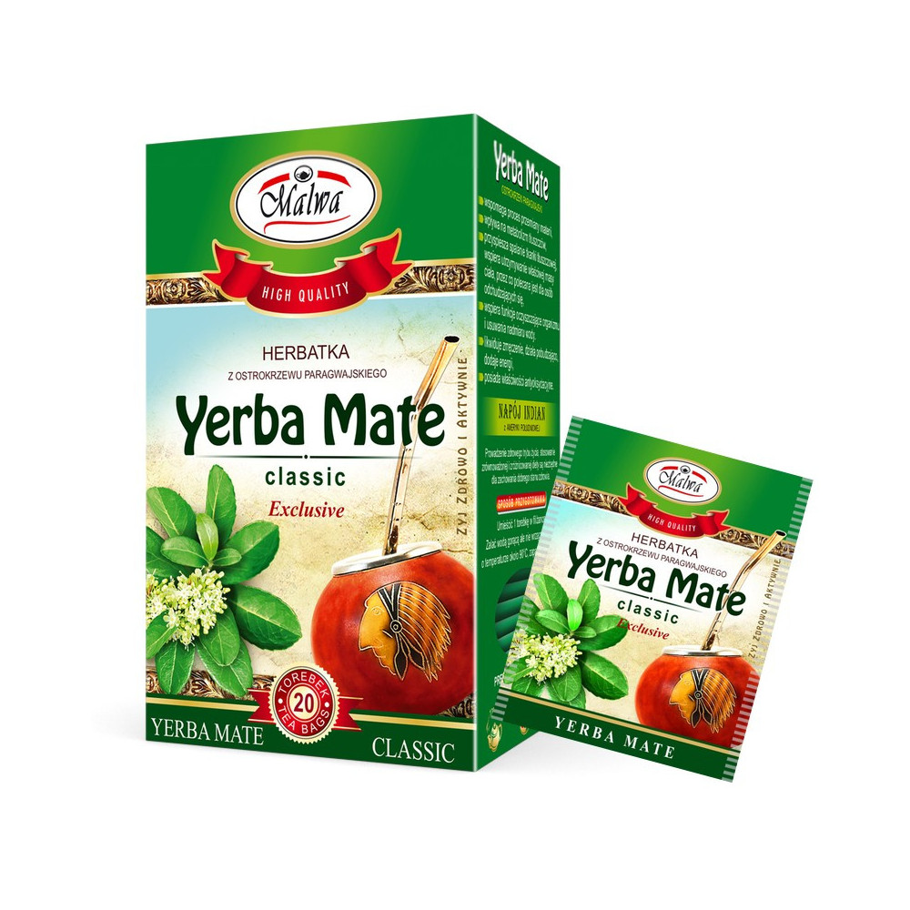 EXCLUSIVE  Yerba Mate  classic - 20 torebek w kopertach papierowych po 2 g
