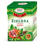 Herbata Zielona z Owocem Granatu - liściasta - 100 g