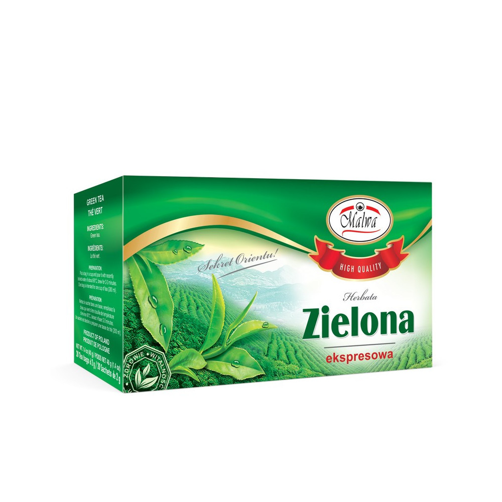 Herbata Zielona ekspresowa - 20 torebek po 2 g