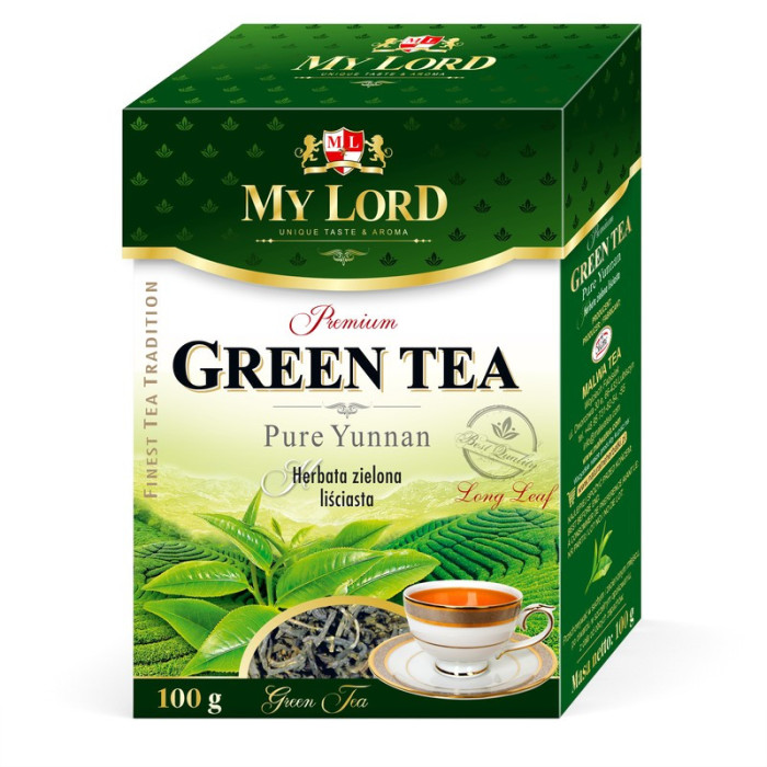 MY LORD GREEN TEA – Herbata Zielona Liściasta – 100 g