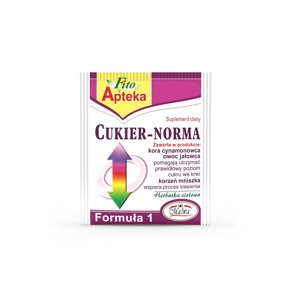 Cukier-Norma – herbatka ziołowa – 1 torebka 2 g