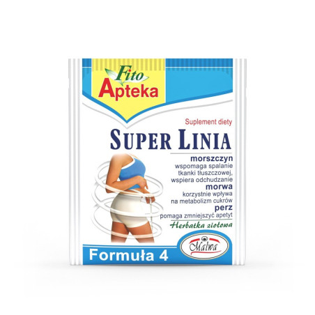 SUPER LINIA – herbatka ziołowa na odchudzanie i kontrolę masy ciała – 1 torebka 2 g