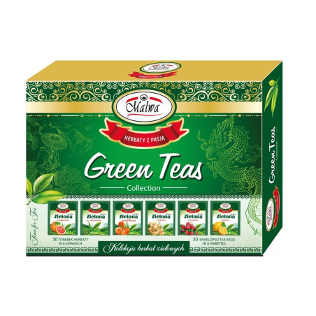 Celebration Green Teas - zestaw zielonych herbat - 6 smaków × 5 sztuk po 2 g