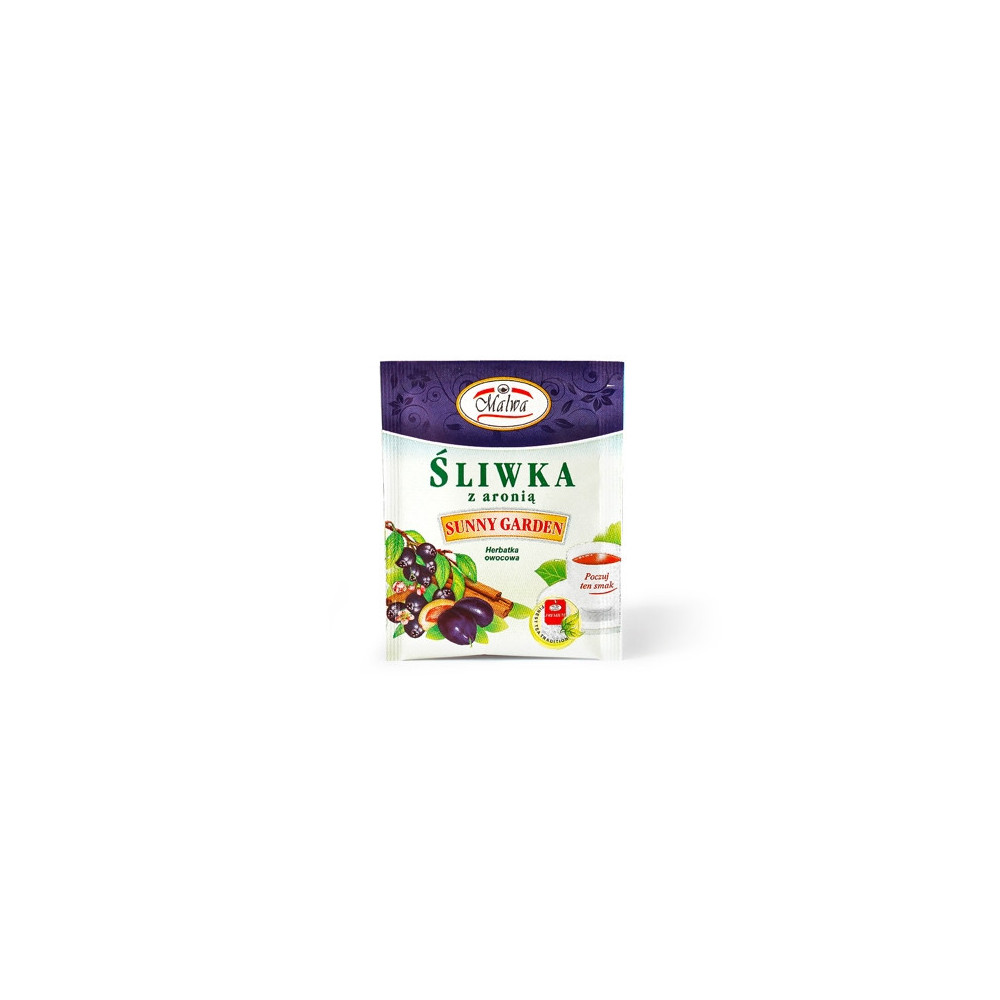 Śliwka z aronią - Herbatka Owocowa Sunny Garden - 1 torebka 2g