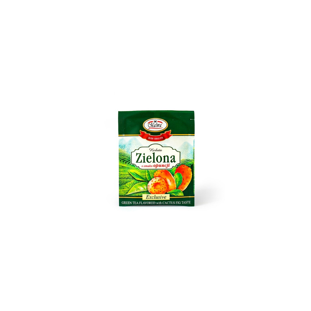 Herbata Zielona o smaku opuncji - Malwa - 1 torebka 2g