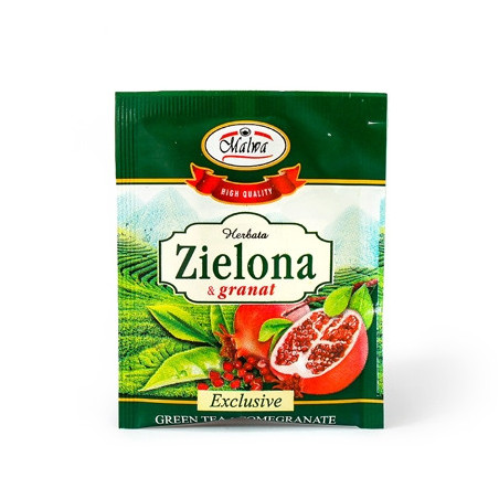 Herbata Zielona z Granatem - Malwa - 1 torebka 1,5g