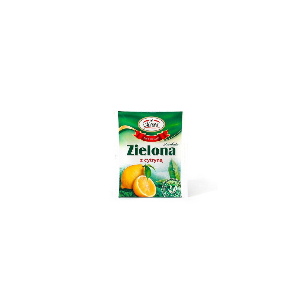 Herbata Zielona o smaku Cytrynowym - Malwa - 1 torebka 2g