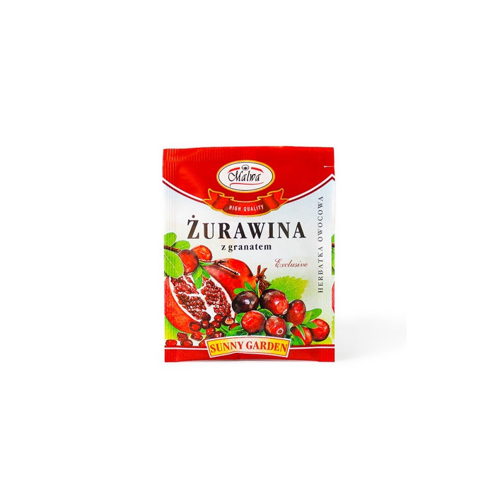 Żurawina z Granatem - Herbatka Owocowa - Sunny Garden  – 1 torebka 2g