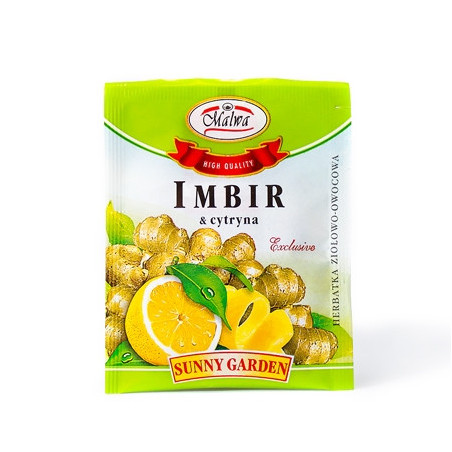 Imbir z cytryną - Herbatka ziołowo-owocowa - Sunny Garden – 1 torebka 2g