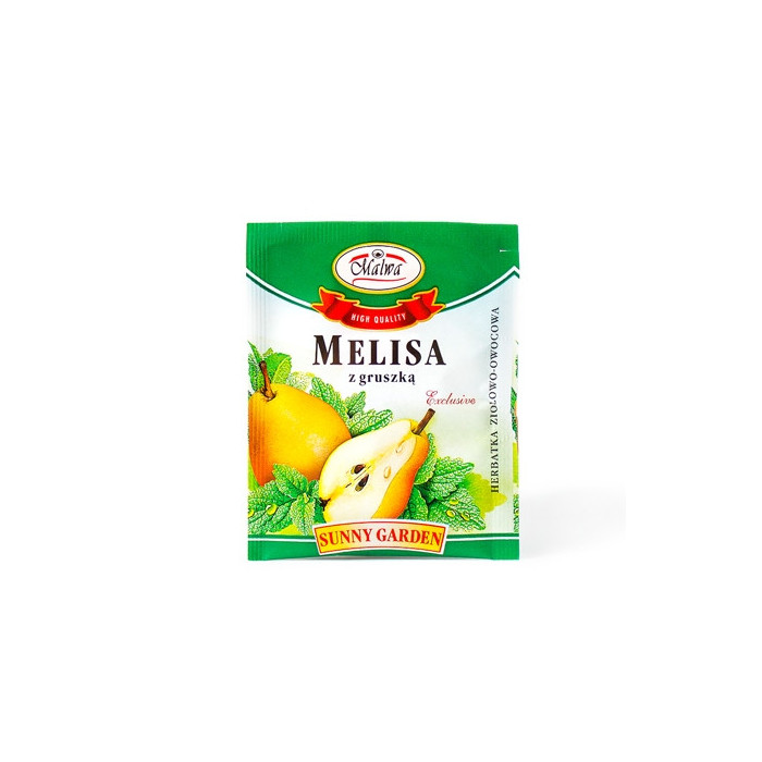 Melisa z gruszką – Herbatka ziołowo-owocowa - Sunny Garden  - 1 torebka 2g