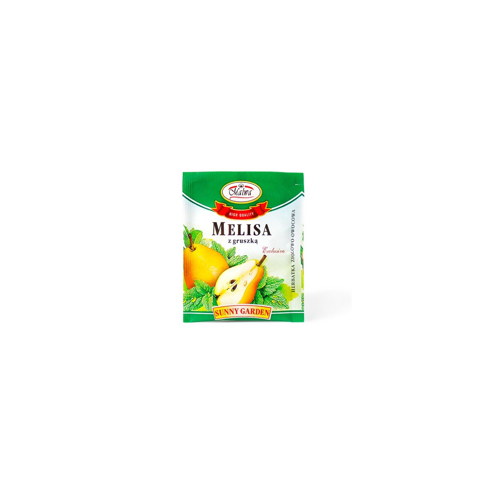 Melisa z gruszką – Herbatka ziołowo-owocowa - Sunny Garden  - 1 torebka 2g