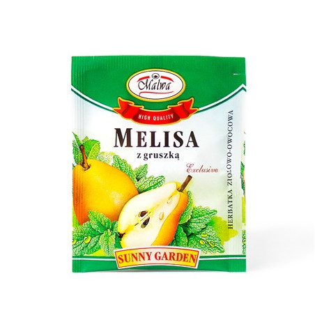 Melisa z gruszką – Herbatka ziołowo-owocowa - Sunny Garden  - 1 torebka 2g