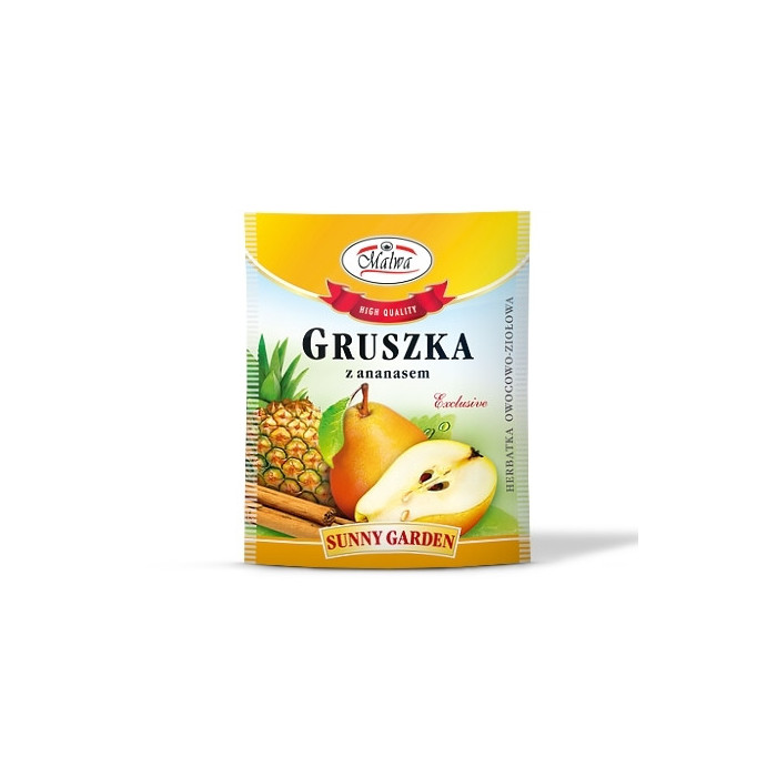 Gruszka z ananasem – Herbatka Owocowo-ziołowa - Sunny Garden - 1 torebka 2g