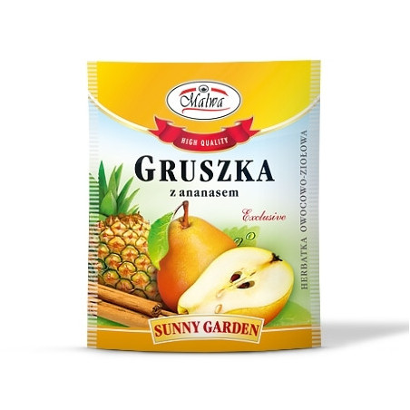 Gruszka z ananasem – Herbatka Owocowo-ziołowa - Sunny Garden - 1 torebka 2g