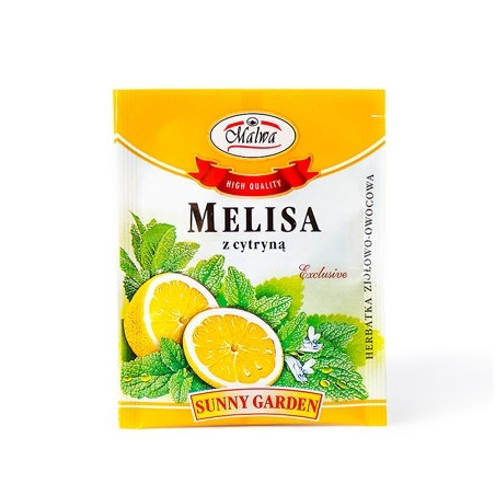 Melisa z cytryną - Herbatka ziołowo-owocowa - Sunny Garden - 1 torebka 1,5g