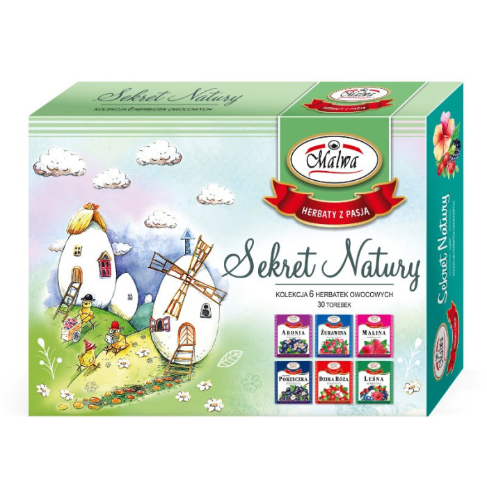 Sekret Natury Zestaw Wielkanocny Herbaty - jajeczka - 6 smaków x 5 sztuk po 2 g