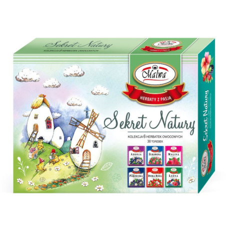 Sekret Natury Zestaw Wielkanocny Herbaty - jajeczka - 6 smaków x 5 sztuk po 2 g