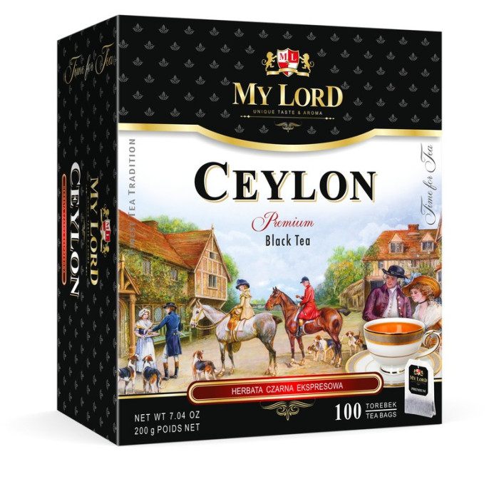 MY LORD CEYLON – Czarna Herbata - 100 sztuk