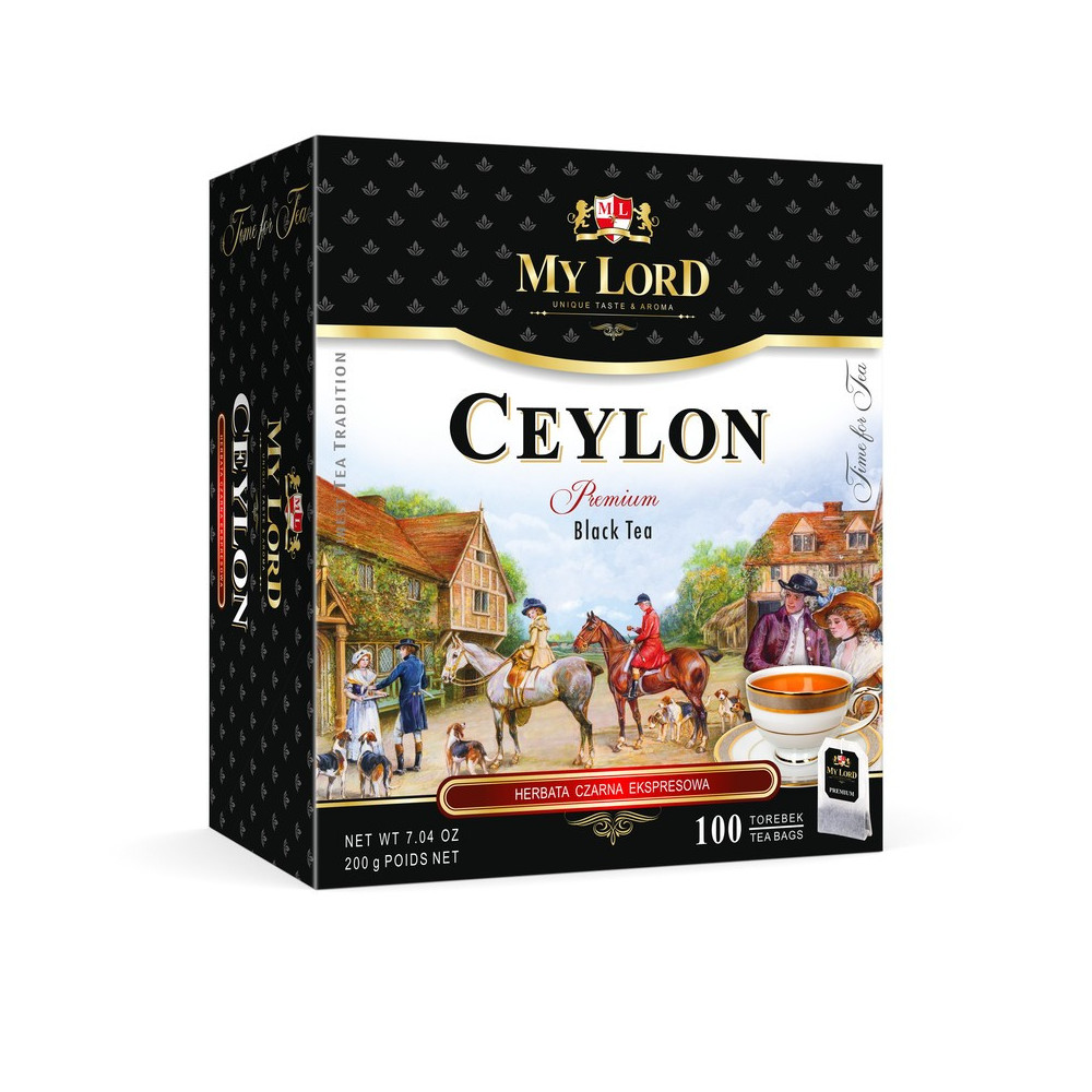 MY LORD CEYLON – Czarna Herbata - 100 sztuk