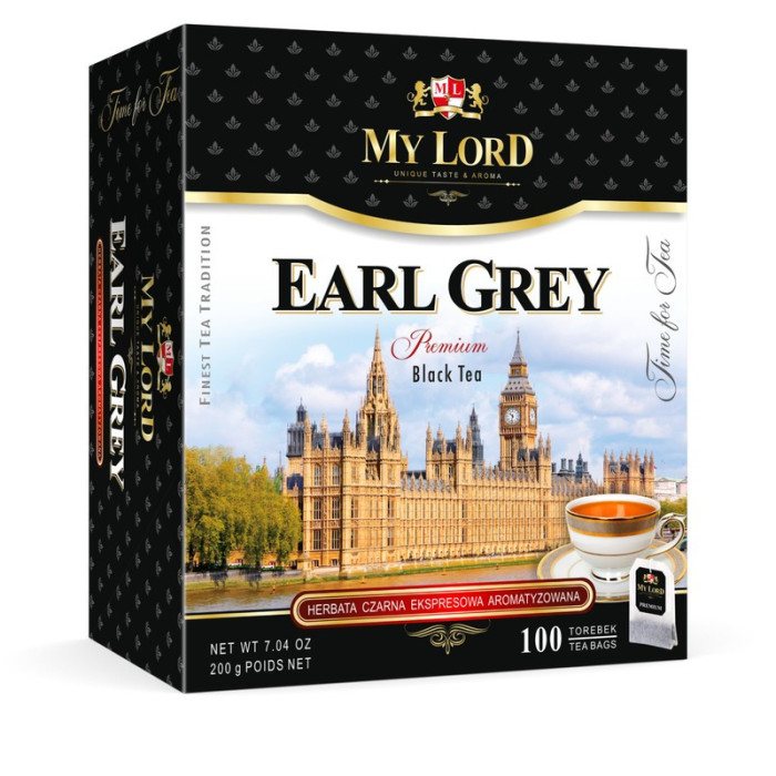 MY LORD EARL GREY – Czarna Herbata – 100 sztuk