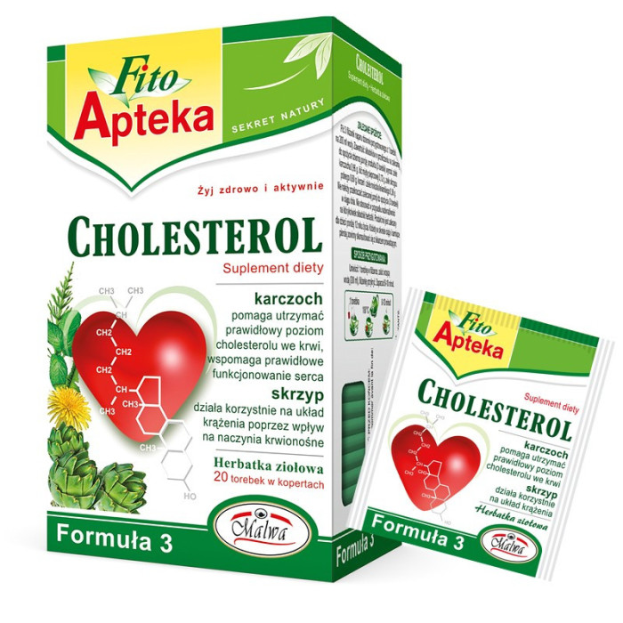 Herbata na Cholesterol - Formuła 3 - 20 torebek