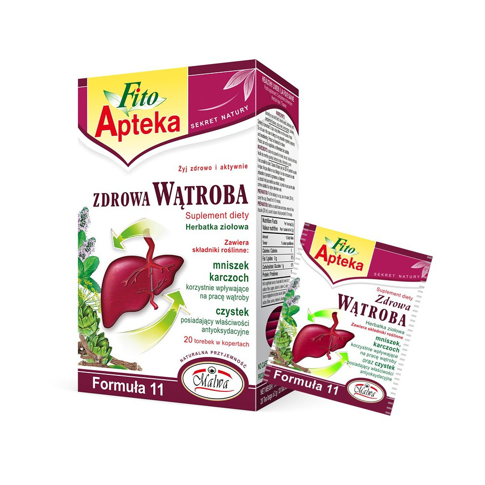 Herbata na Zdrową Wątrobę - Formuła 11 - 20 torebek