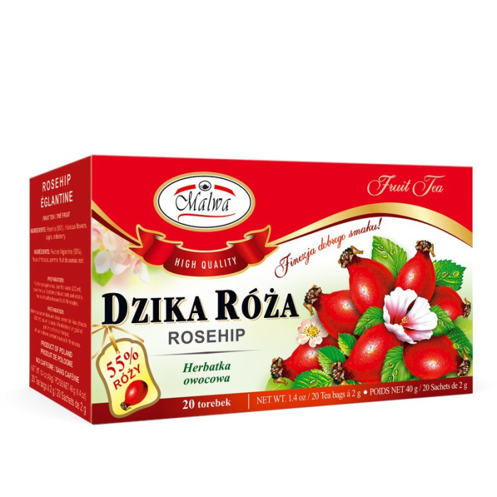 Herbata Owocowa Dzika Róża – 20 torebek po 2 g