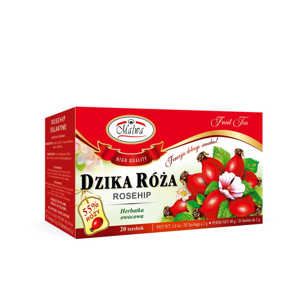Herbata Owocowa Dzika Róża – 20 torebek po 2 g