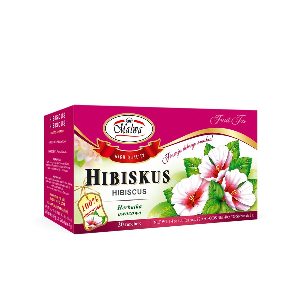 Hibiskus - 20 torebek po 2 g
