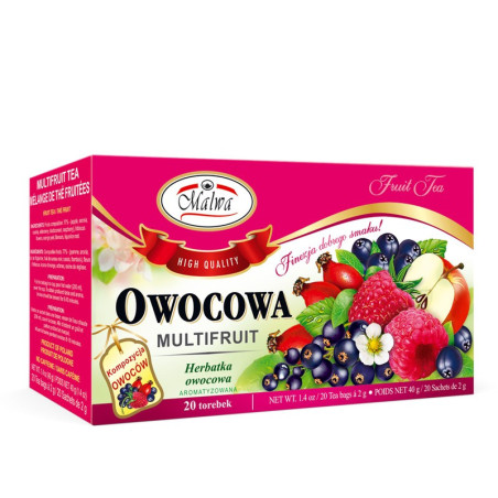 Herbata Wielo-Owocowa – 20 torebek po 2 g