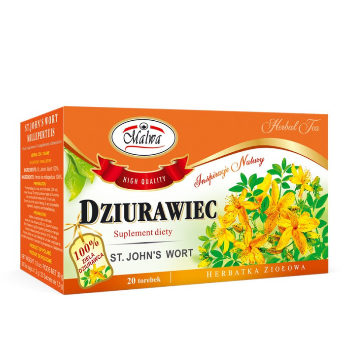 Herbata Ziołowa Dziurawiec – 20 torebek po 1,5 g