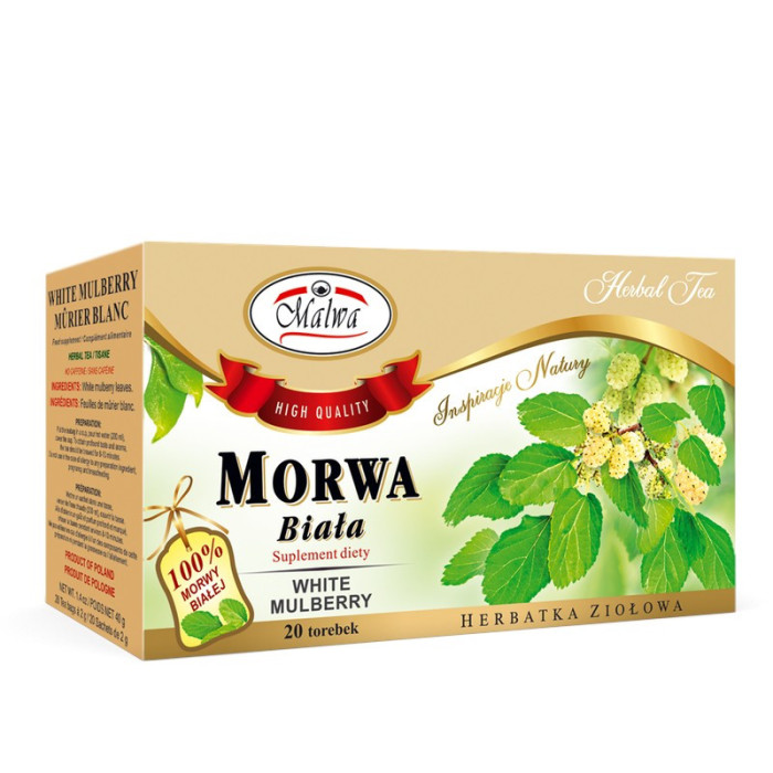 Herbata Ziołowa Morwa Biała – 20 torebek po 2 g