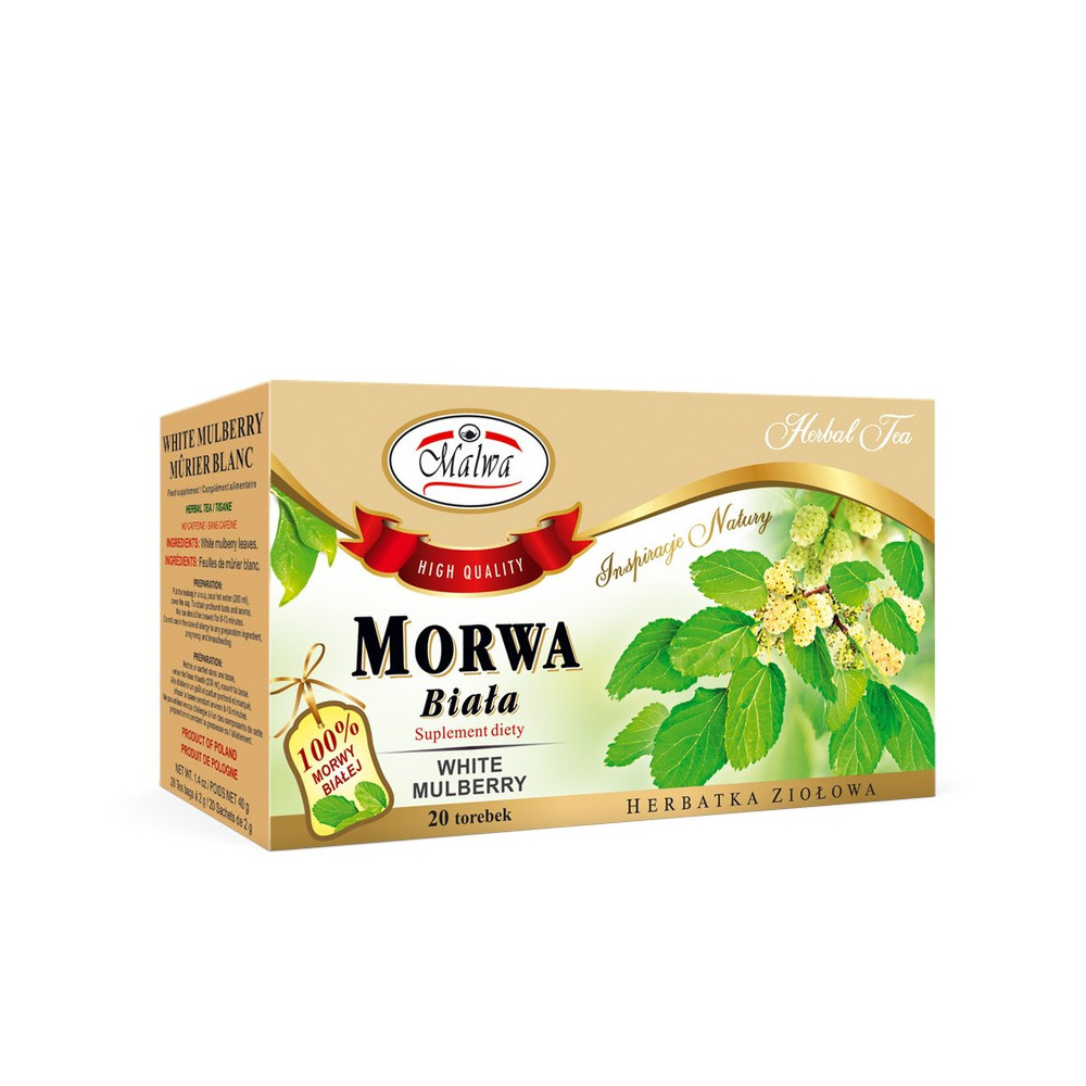 Herbata Ziołowa Morwa Biała – 20 torebek po 2 g