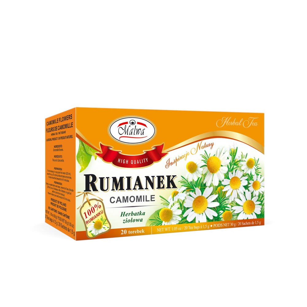 Rumianek - Herbata Ziołowa – 20 torebek po 1,5 g