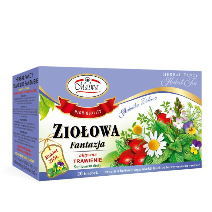 Ziołowa Fantazja - Herbata Ziołowa – 20 torebek po 2 g
