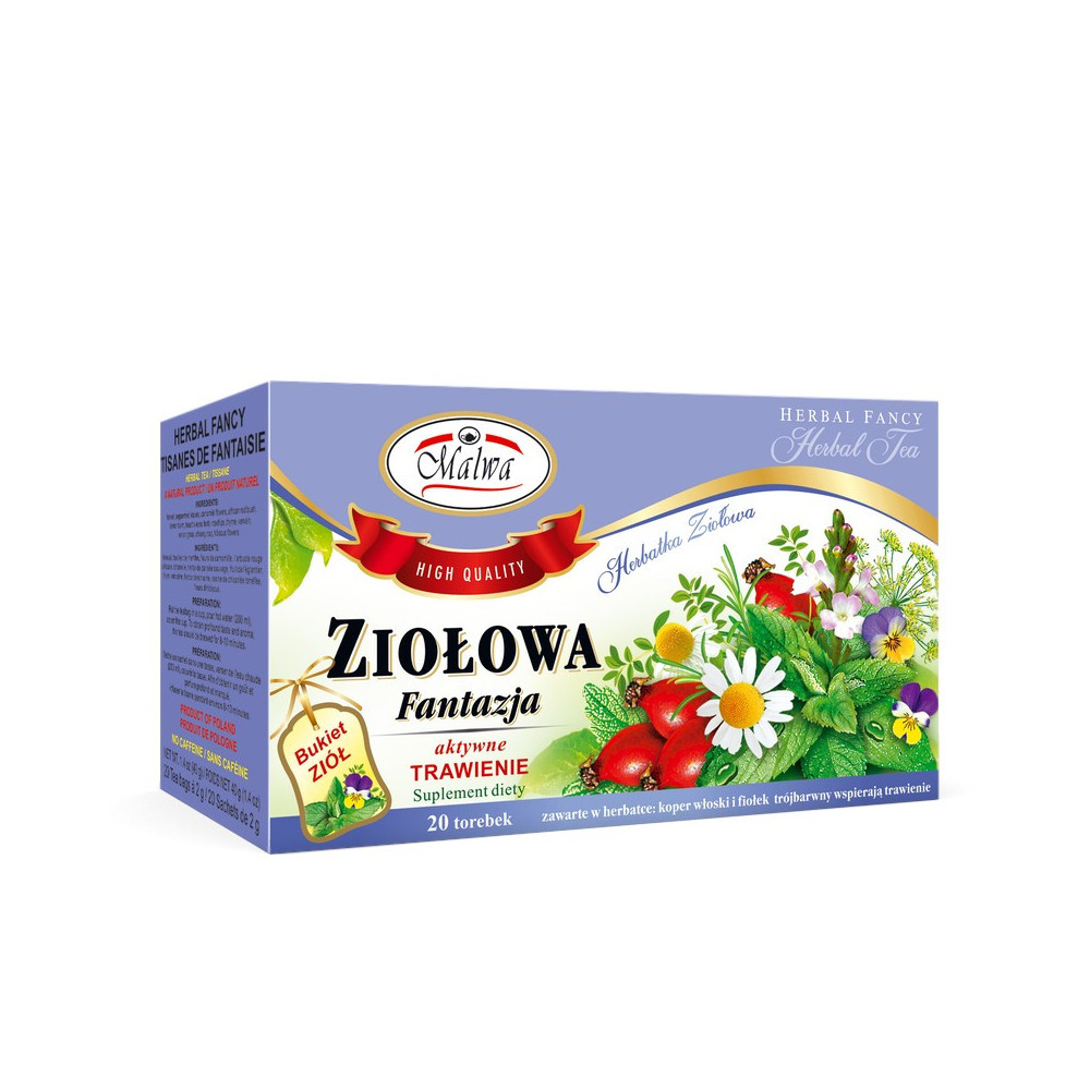 Ziołowa Fantazja - Herbata Ziołowa – 20 torebek po 2 g